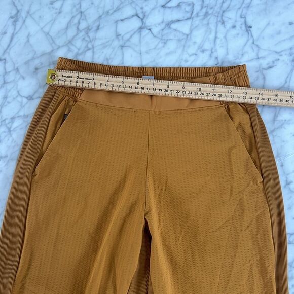 Athleta Textured Brooklyn Jogger Pants Women's Yellow Pull On Activewear Sz 0 - Picture 6 of 9
